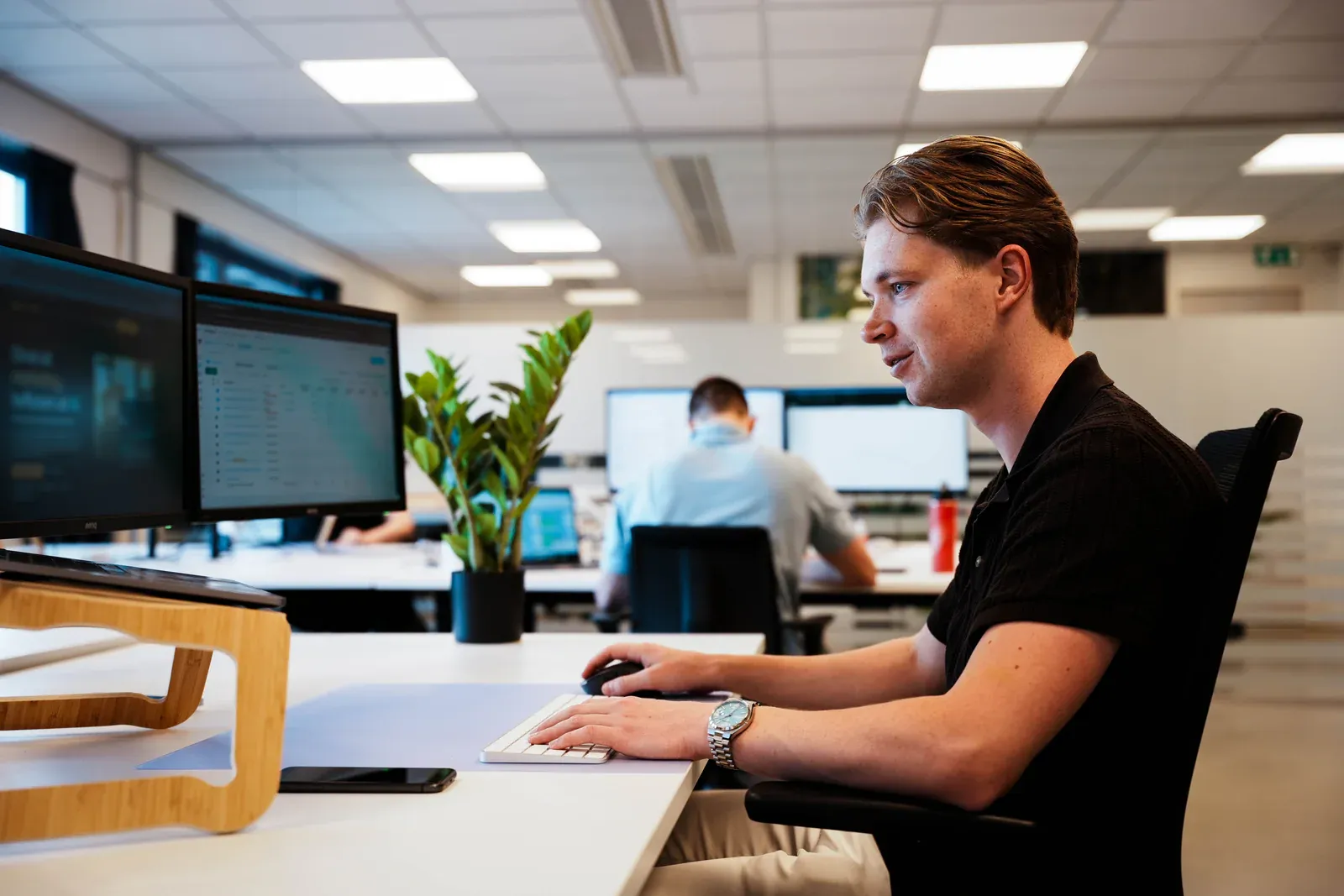 Werkdag op kantoor